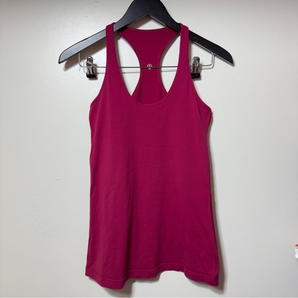 lululemon athletica Tops - Lululemon Racerback Tank Top Raspberry Women Size 4?